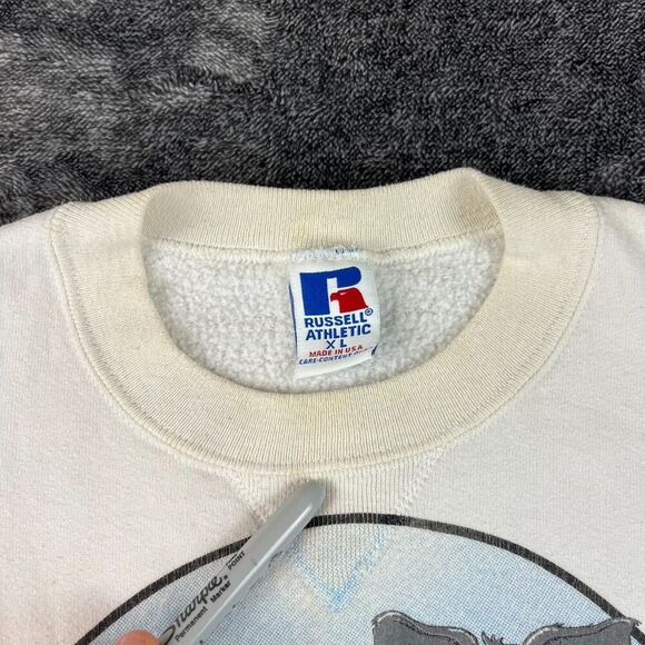 Vtg Russell Athletic 1989 Alabama Crimson Tide Crewneck Sweatshirt Elephant XL - Picture 3 of 15